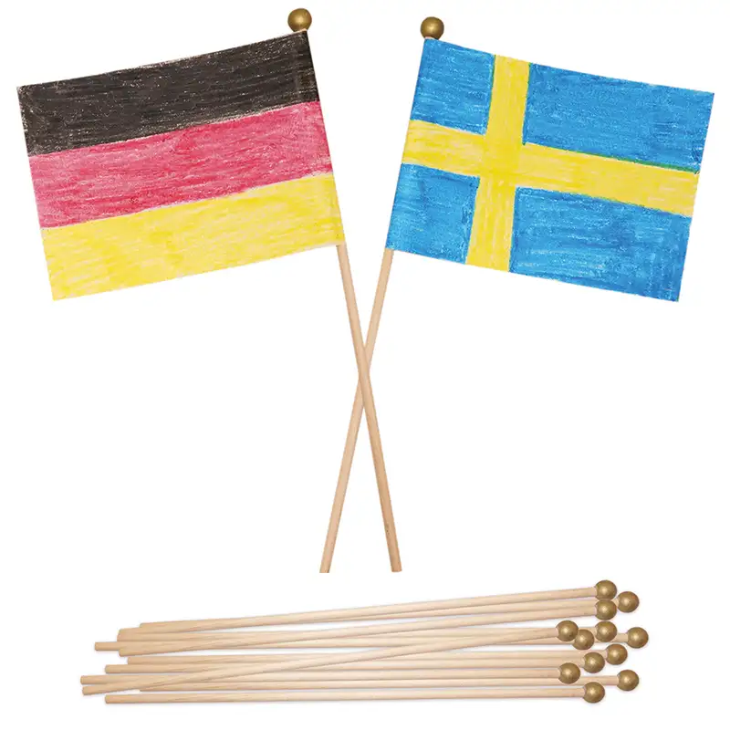 Flaggstänger ABA SkolI Trä 12 st