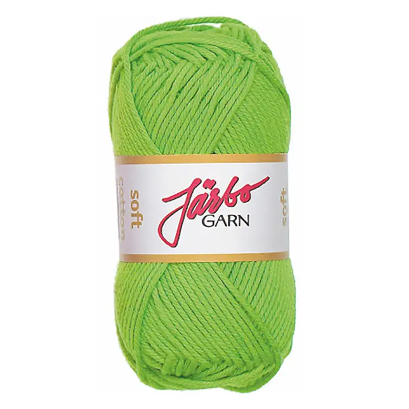 Garn ABA SkolSoft Cotton 50 gLimegrön