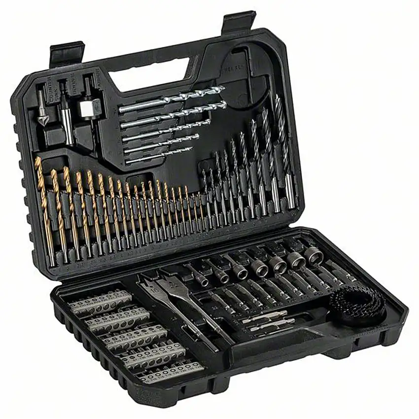Borr-/bitsset Bosch Power Tools103-delar TIN