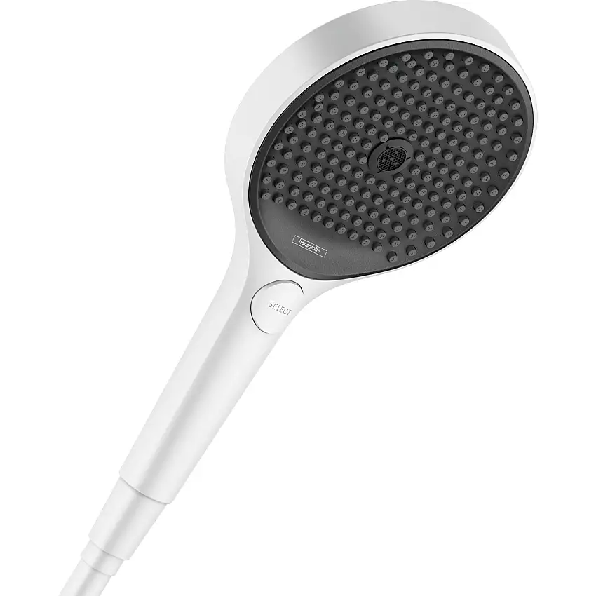 Handdusch HansgroheRainfinity 130 3jetMatt Vit, Utan EcoSmart