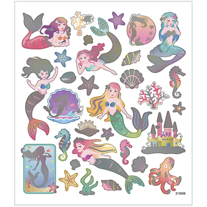 Stickers Creativ CompanySjöjungfru 15x16,5 cm 1 Ark
