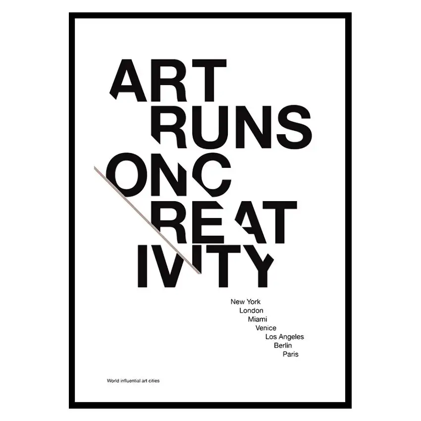 Poster GallerixArt Runs On Creativity