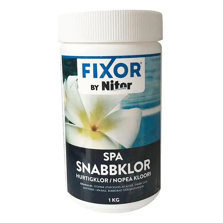 Klor Fixor by NitorPoolkemi Snabbklor Pulver för Pool & Spa 1 kg
