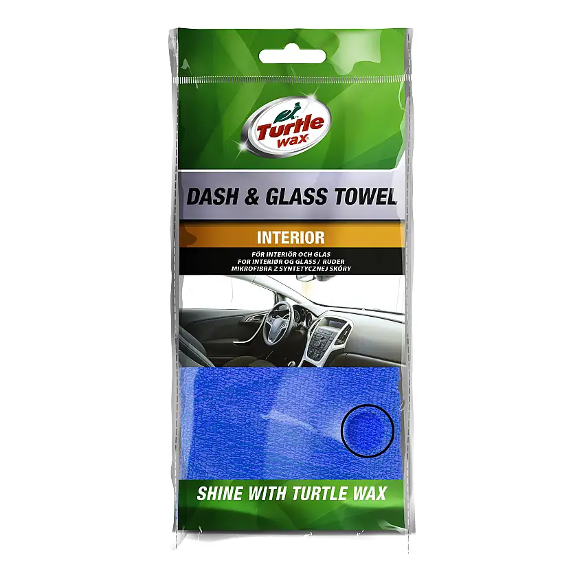 Rengöringsduk Turtle WaxDash & Glass Towel Blå 40x40cm
