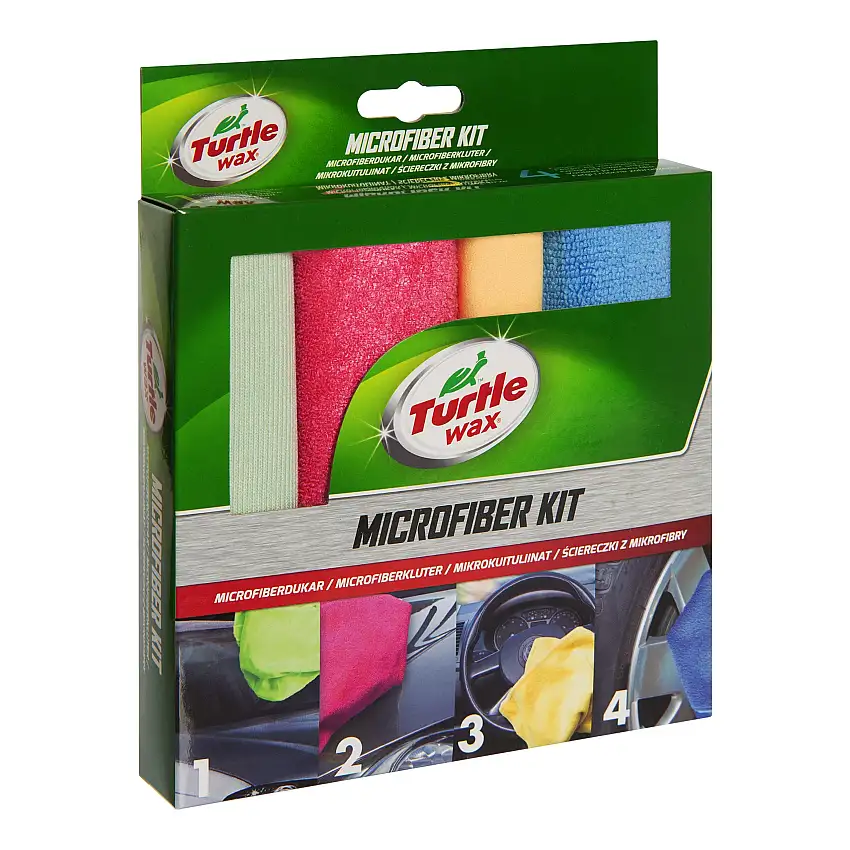 Rengöringsduk Turtle WaxMicrofiber Kit 4st
