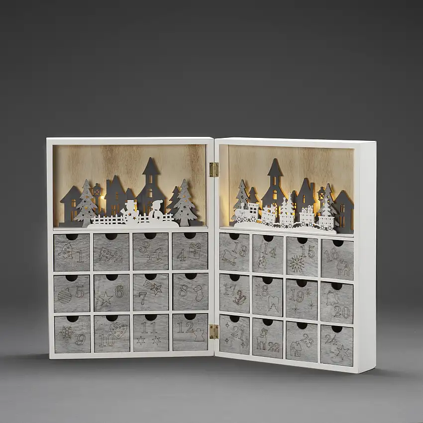 Adventskalender Gnosjö KonstsmideMotiv 8 LED