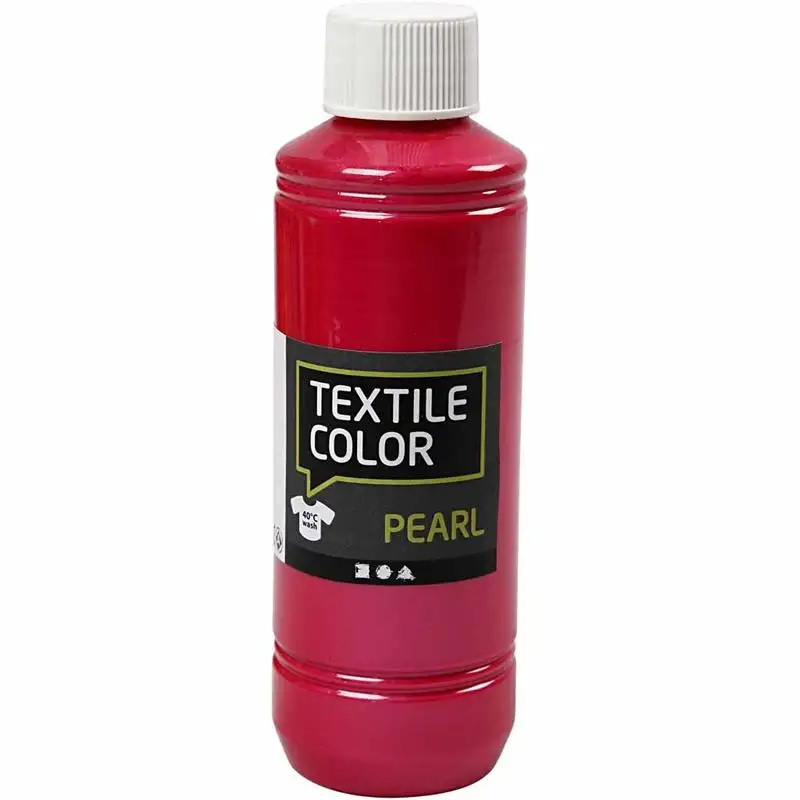 Textilfärg Creativ CompanyPärlemor 1 FlaskaRosa, 250 ml