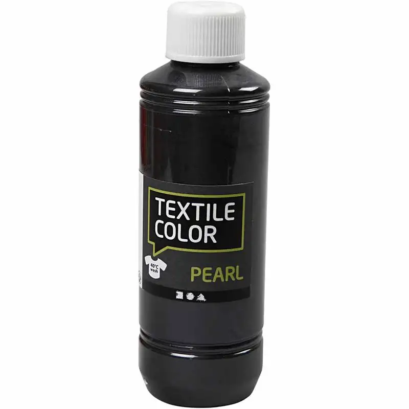 Textilfärg Creativ CompanyPärlemor 1 FlaskaGrå, 250 ml
