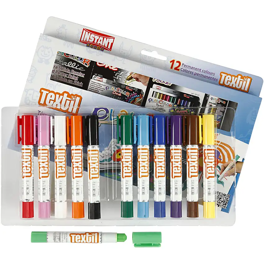 Textilfärg Creativ CompanyPlaycolor Mixade Färger 1 Förp12 st