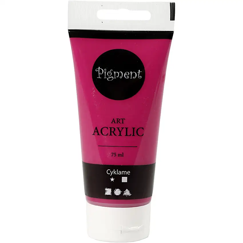 Akrylfärg Creativ CompanyPigment Art 75 ml/1 FlaskaCyklame, Transparent