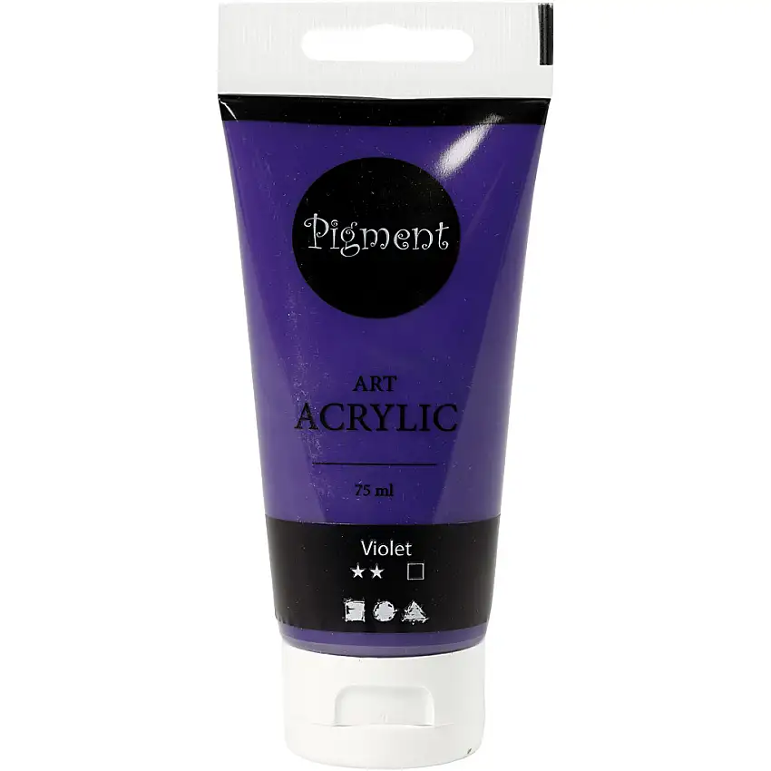 Akrylfärg Creativ CompanyPigment Art 75 ml/1 FlaskaViolet, Täckande