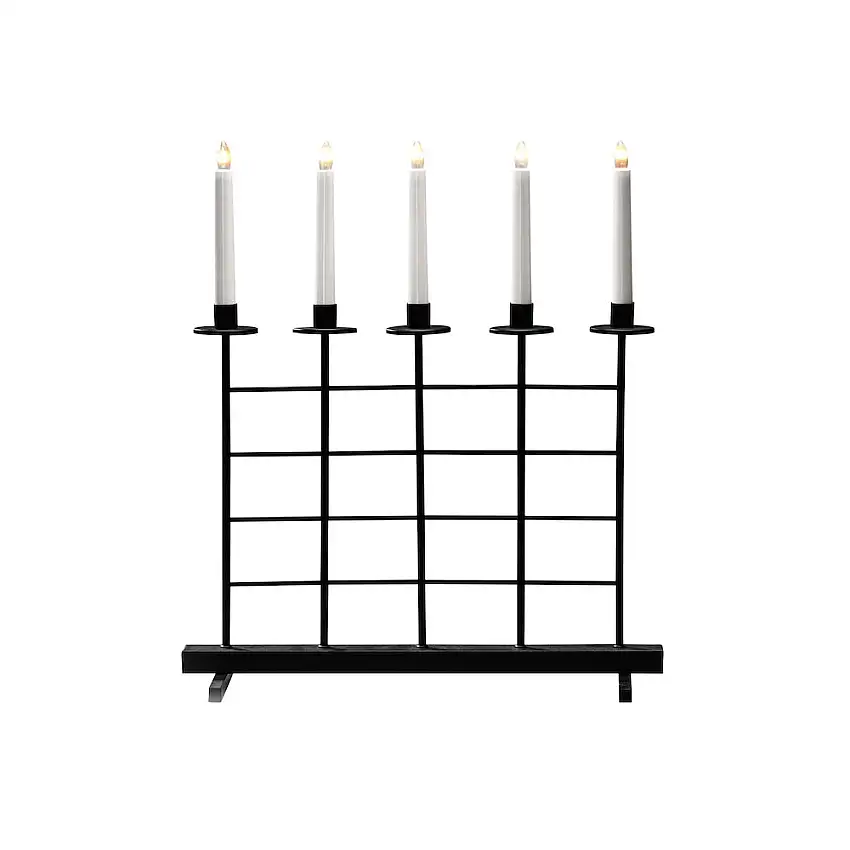 Adventsljusstake Gnosjö Konstsmide5 Ljus Metall Svart