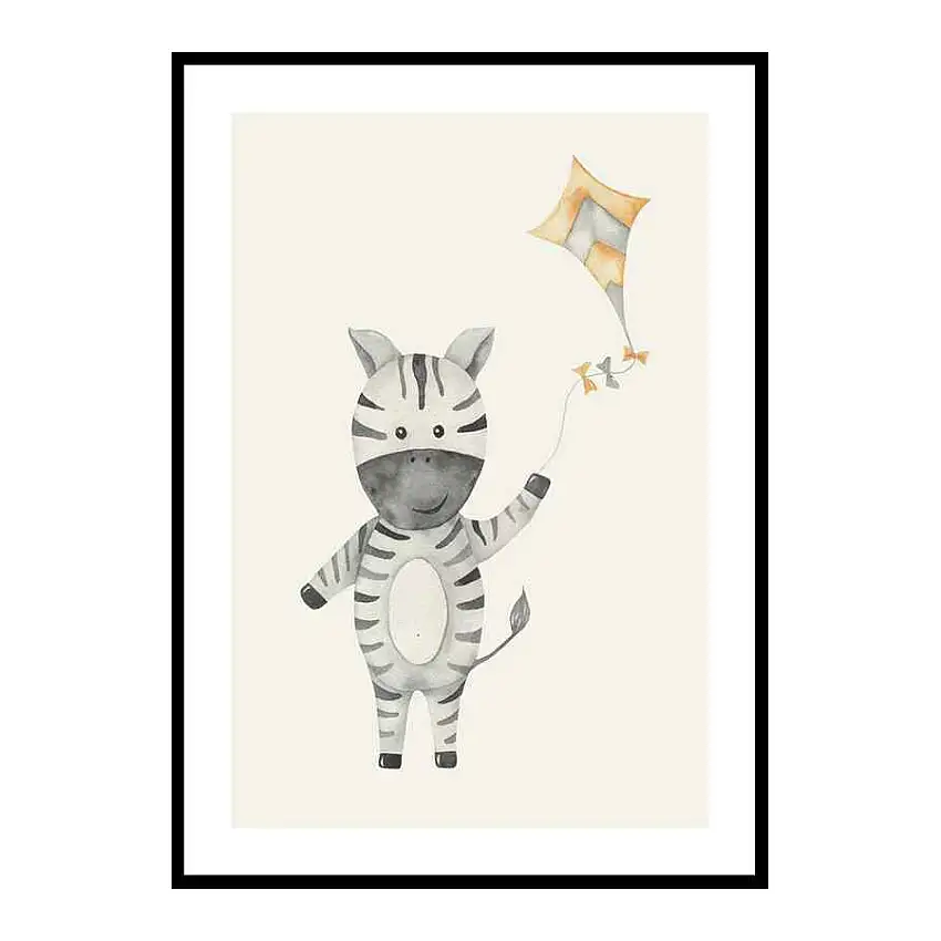 Poster GallerixZebra KiteStorlek: 70x100 cm