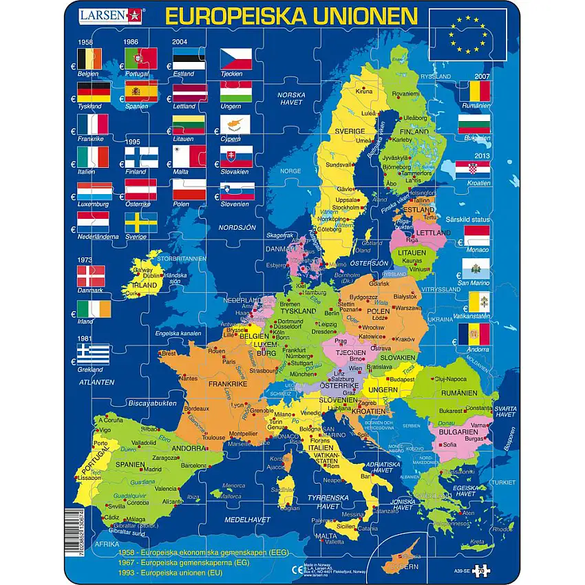 Pussel LarsenEuropeiska Unionen (EU) 70 bitar