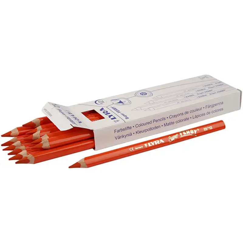 Färgpennor Creativ CompanyLyra Super Ferby 1 Kärna 6,25 mm 12 st/1 FörpOrange