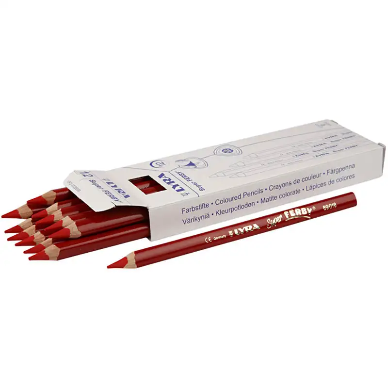 Färgpennor Creativ CompanyLyra Super Ferby 1 Kärna 6,25 mm 12 st/1 FörpRöd