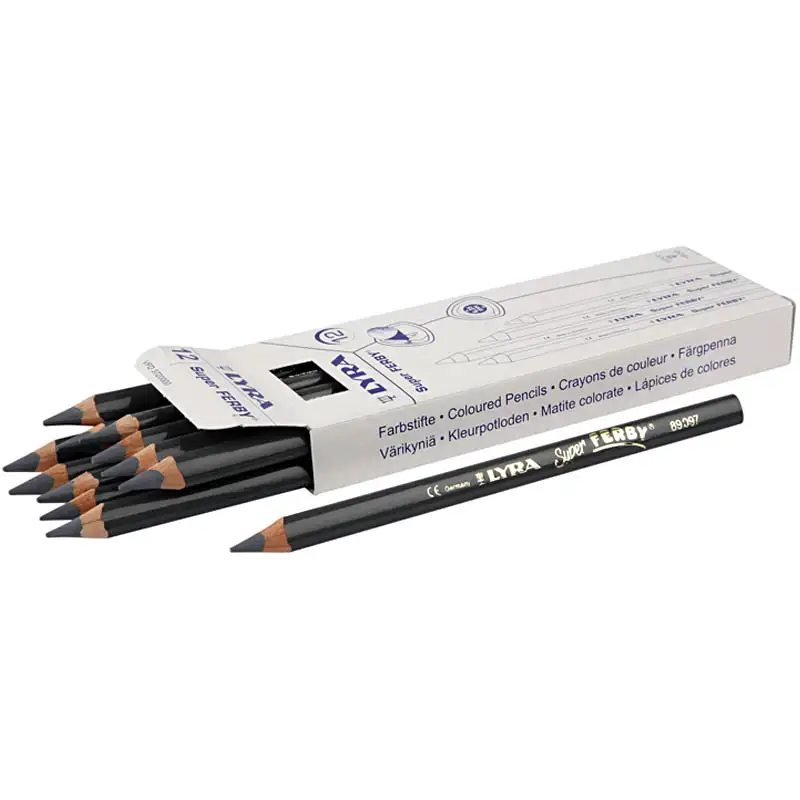 Färgpennor Creativ CompanyLyra Super Ferby 1 Kärna 6,25 mm 12 st/1 FörpGrå