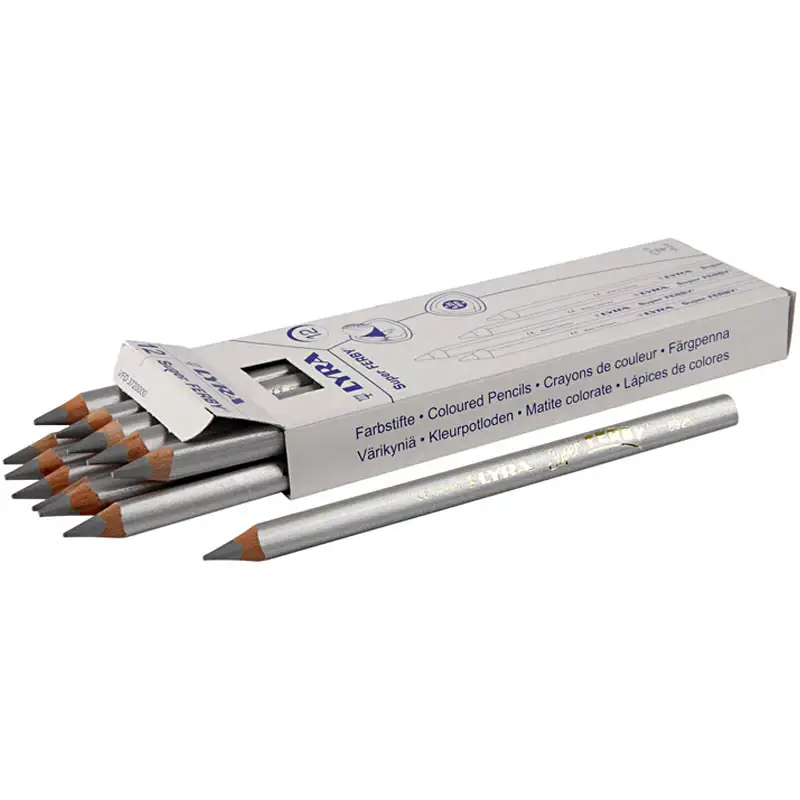 Färgpennor Creativ CompanyLyra Super Ferby 1 Kärna 6,25 mm 12 st/1 FörpSilver