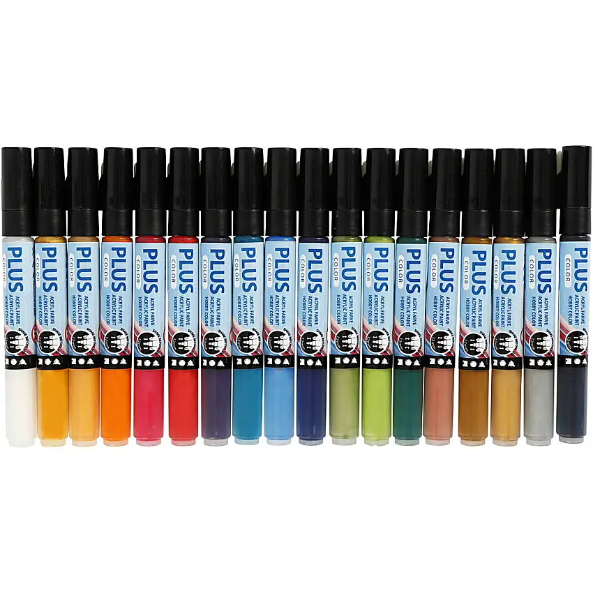 Tusch Creativ CompanyPlus Color Mixade Färger 14,5 cm Spets 1-2 mm 18 St/1 Förp