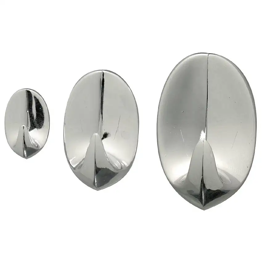 PlastkrokMillers SjälvhäftandeKrom, H: 42 mm