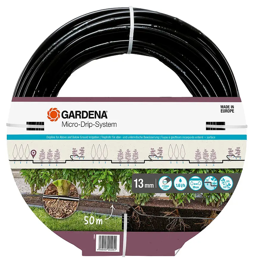 Droppslang GardenaOvan och Under Jord 50 m
