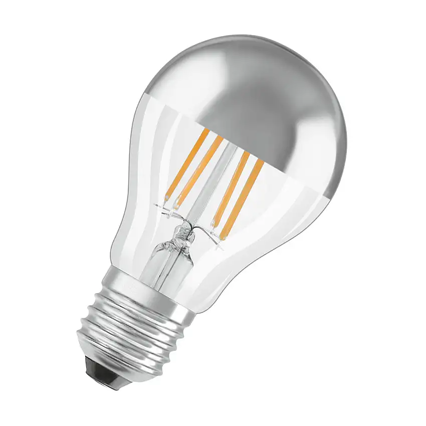 LED-Lampa OsramNormal (50) E27 Silver 827 Toppförs Cl A