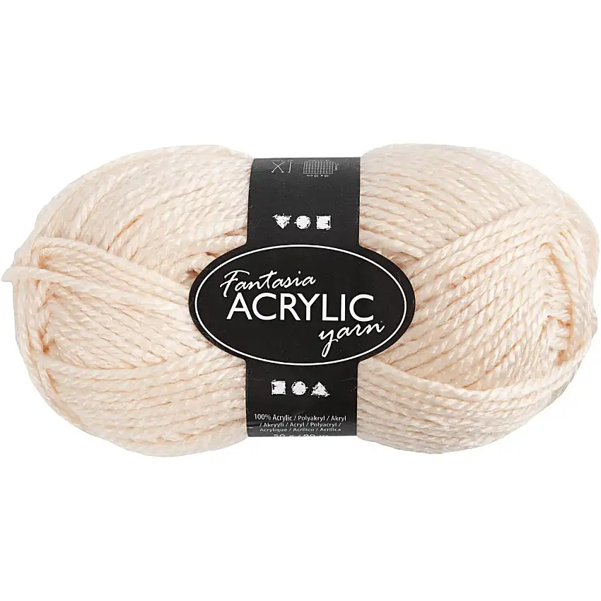 Akrylgarn Creativ CompanyFantasia Ivory80 m