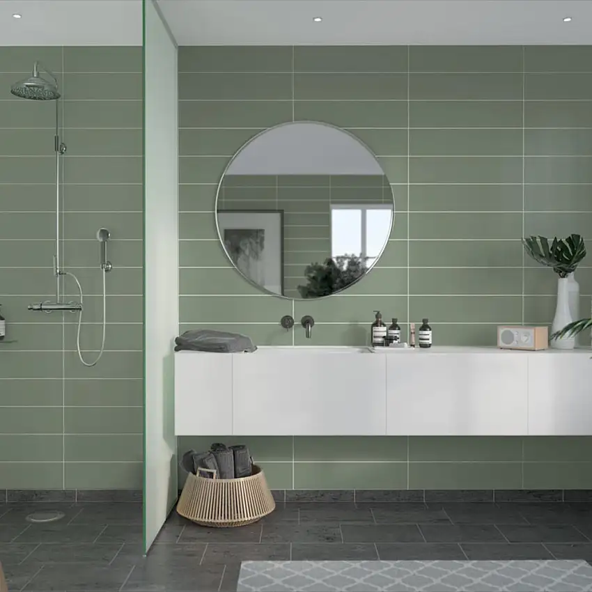 Våtrumsskiva FiboOlivegreen 5206-M6015 EM