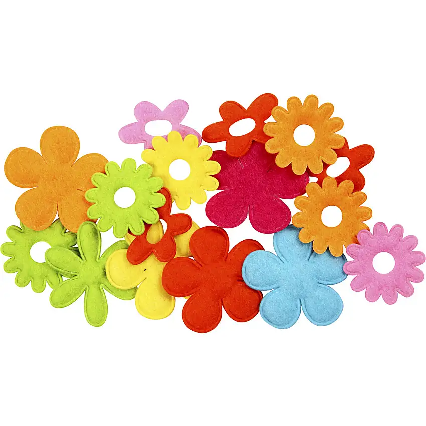 Filtblommor Creativ Company35x45 mm16 st