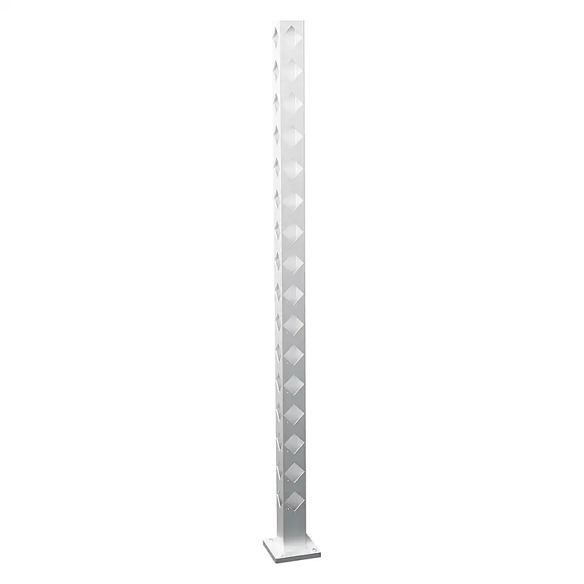 Hörnstolpe RecalStaket BolmenHöjd: 1510 mm, Naturgrå