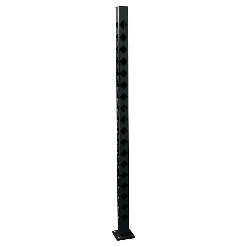Hörnstolpe RecalStaket BolmenHöjd: 1680 mm, Svart