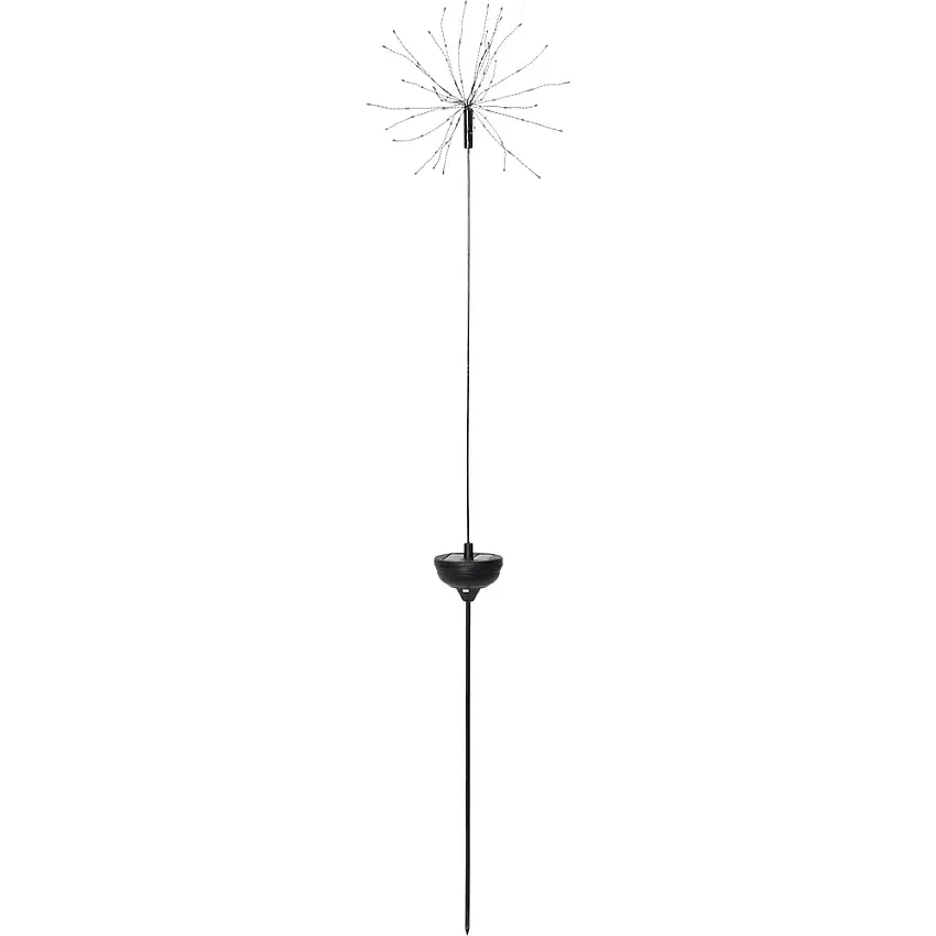 Solcellsdekoration Star TradingFirework Solar på Pinne280 mm, Varmvit LED