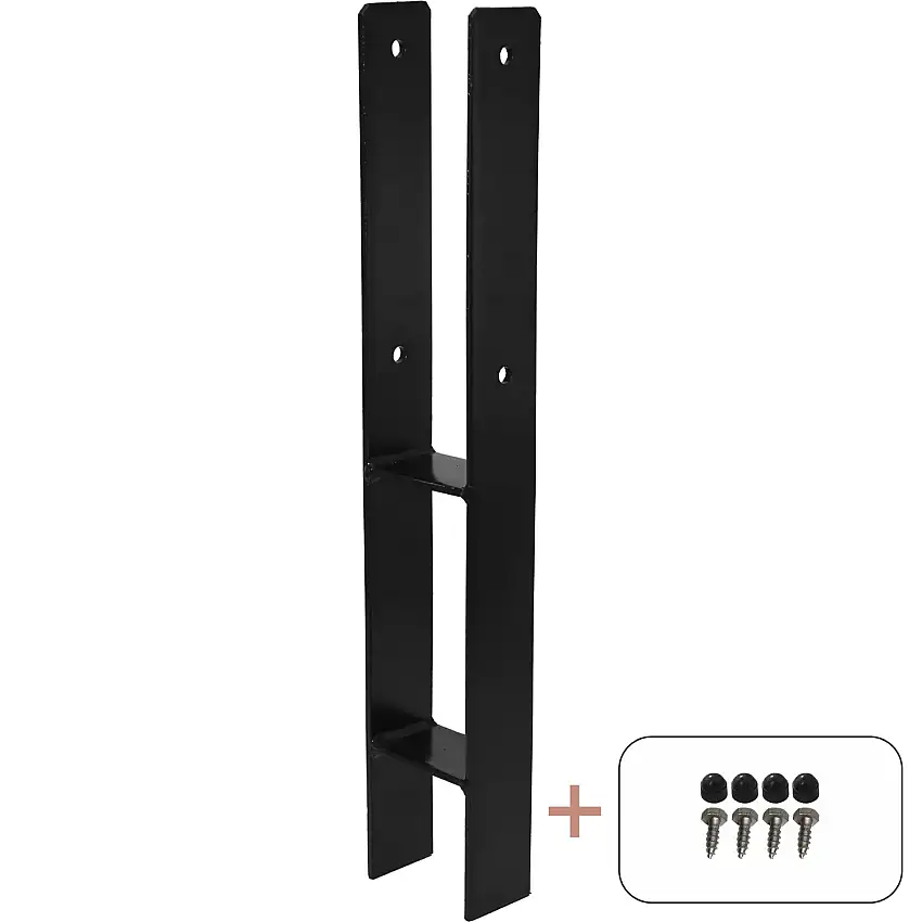 Stolpfot PLUSHSvart RAL 9005