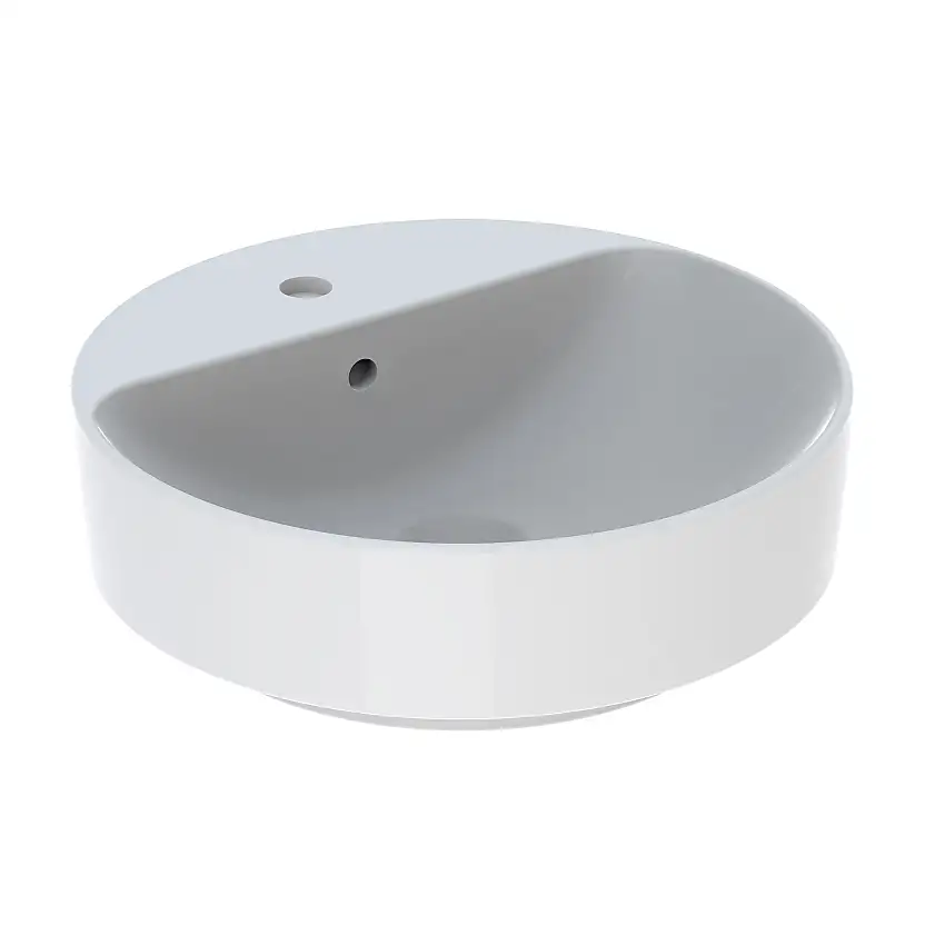 Tvättställ GeberitVariform 450 mm Lay-on Runt KanthyllaMed Bräddavlopp