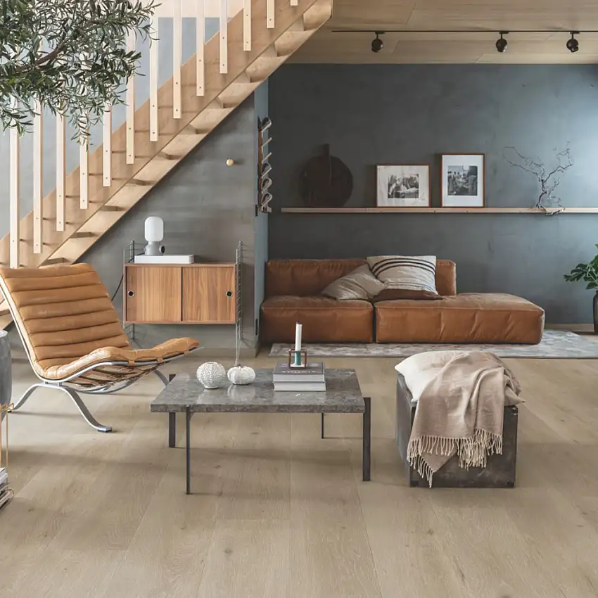 Laminatgolv PergoWide Long Plank Trondheim Romantic Greige Oak