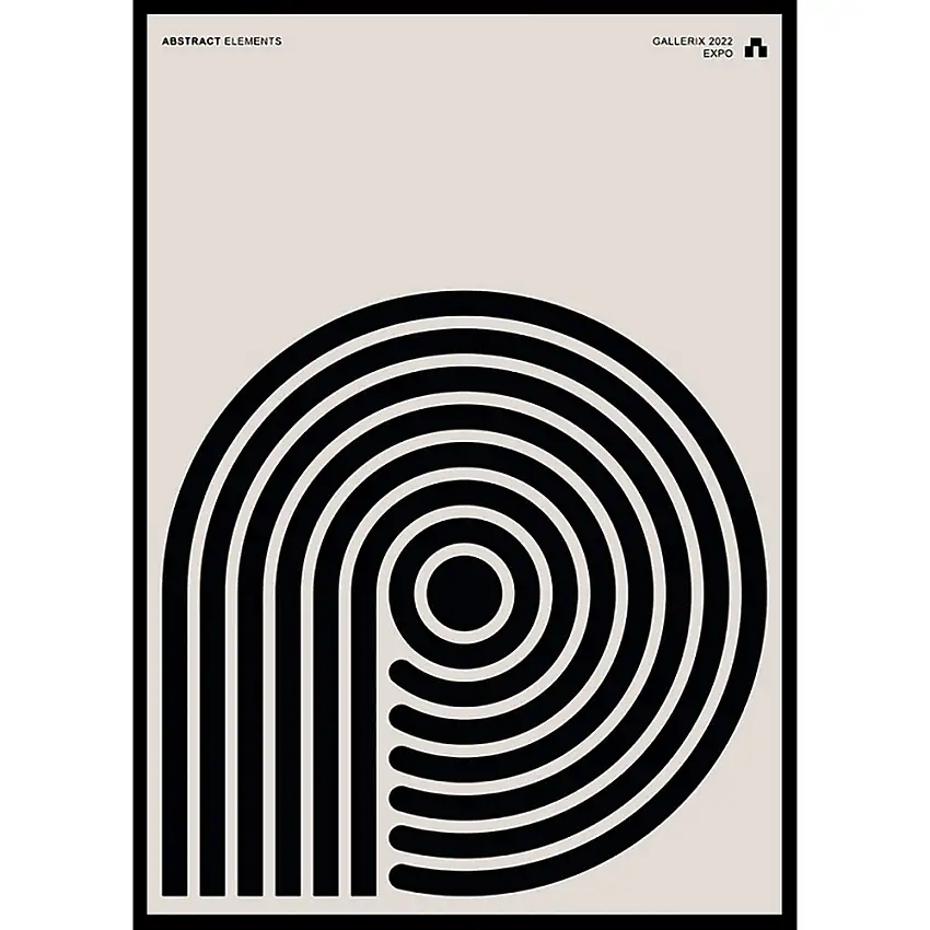 Poster GallerixAbstract Elements No3