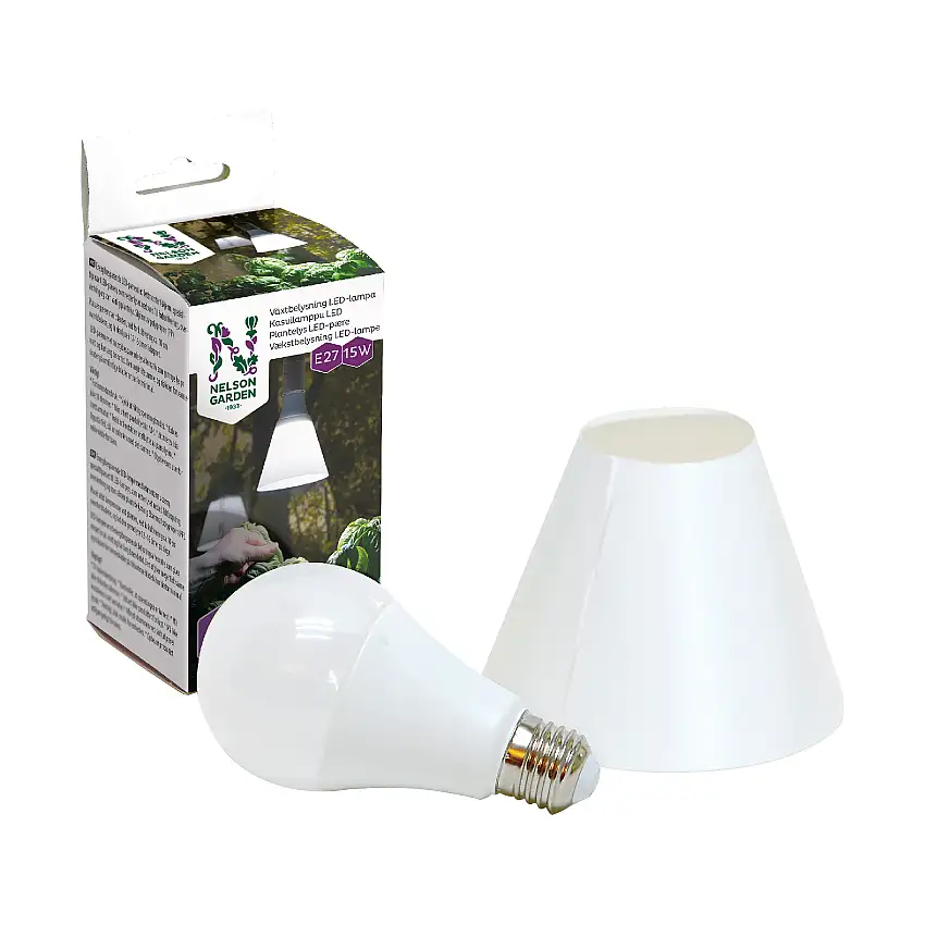 Växtbelysning Nelson GardenLED-lampa 15W med skärm