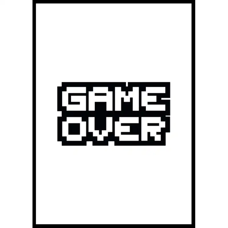 Poster GallerixGame Over30x40 cm