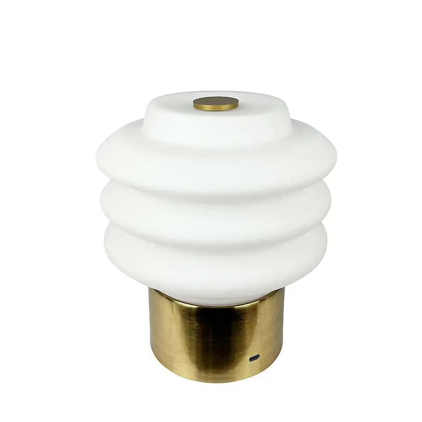 Portabel Bordslampa Dyberg LarsenDiva LEDVit/Mässing