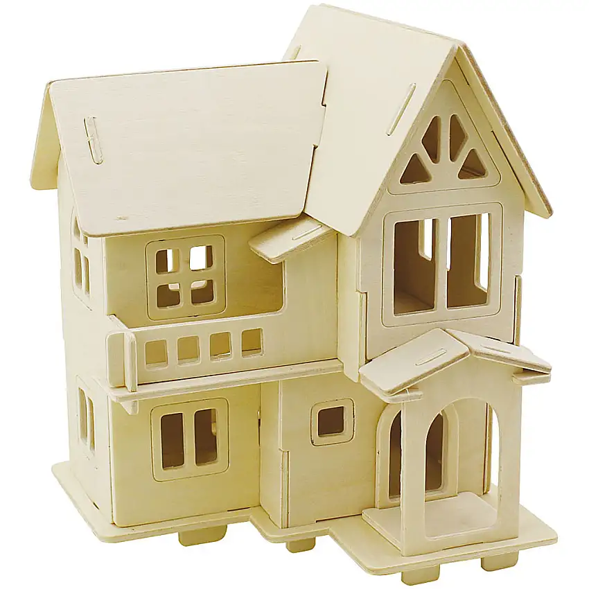 3D-Pussel Creativ CompanyHus med Altan Stl 15,8x17,5x19,5 1 St