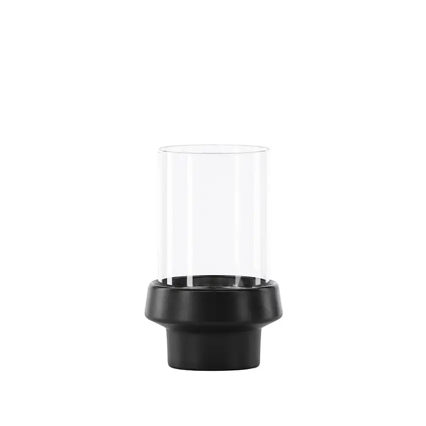 Ljuslykta Venture HomeDavidaSvart, Diamater: 130 mm
