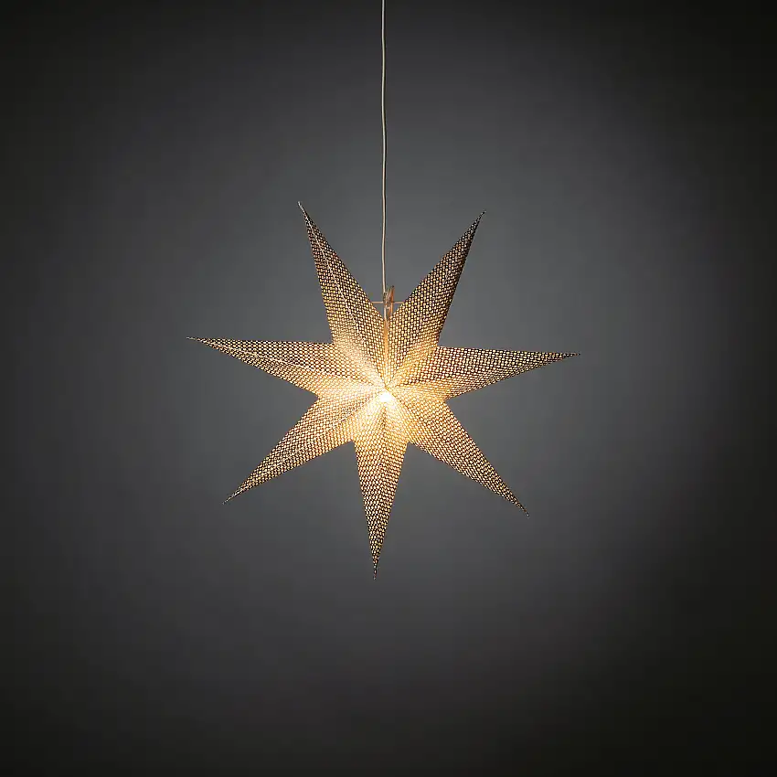 Adventsstjärna Gnosjö Konstsmide7-uddig 60 cmSilver