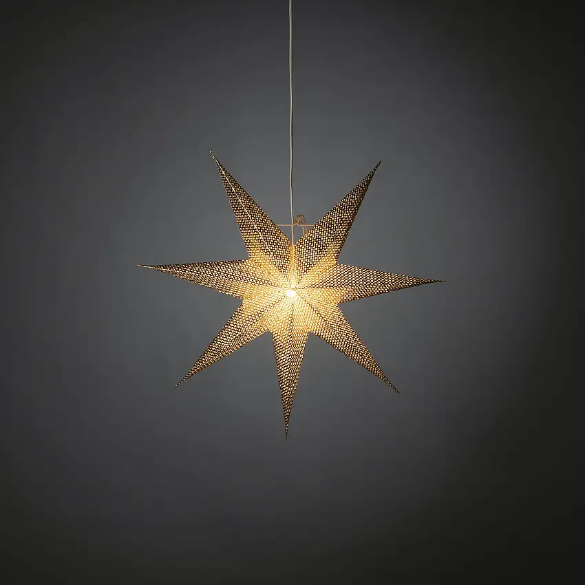 Adventsstjärna Gnosjö Konstsmide7-uddig 60 cmMässing