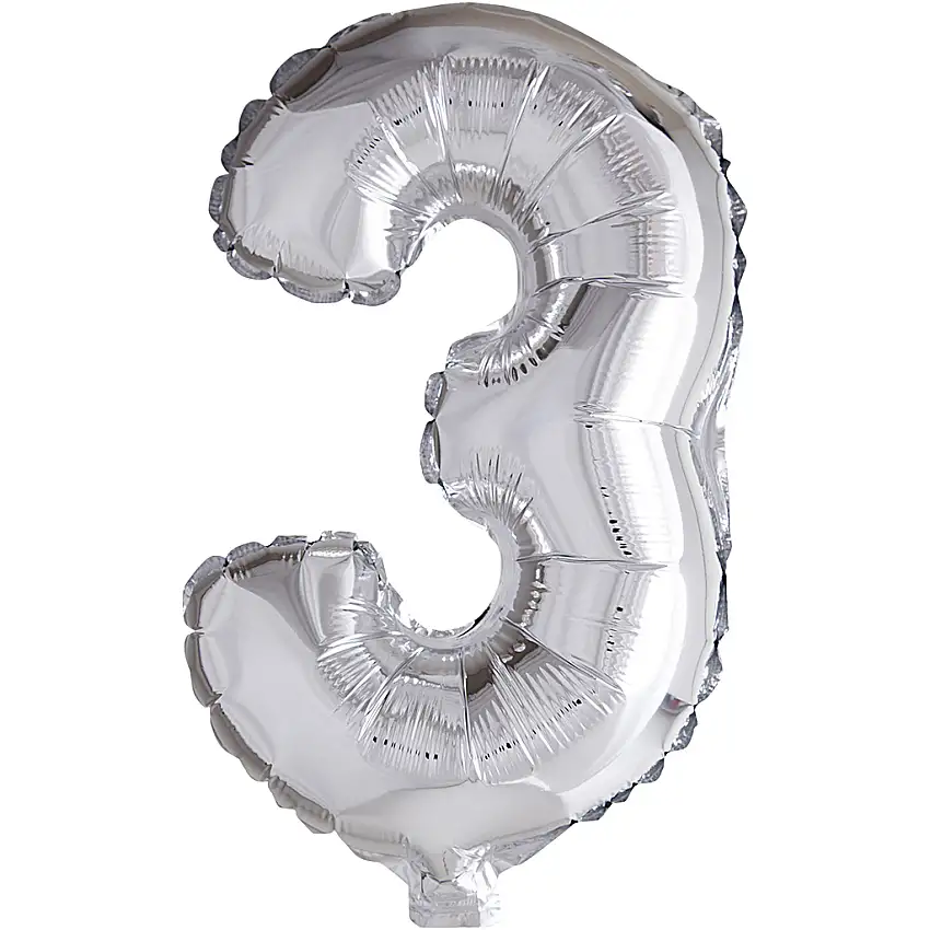 Folieballong Creativ CompanySilver 41 cm 1 stSiffra: 3