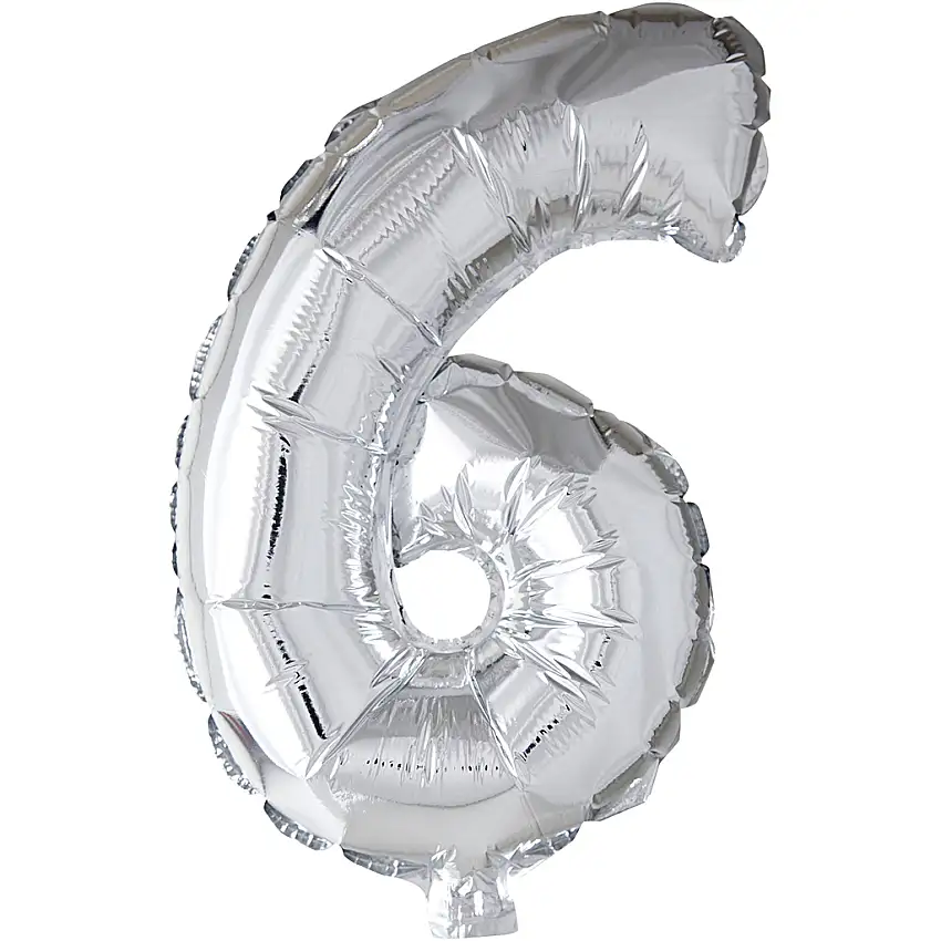 Folieballong Creativ CompanySilver 41 cm 1 stSiffra: 6