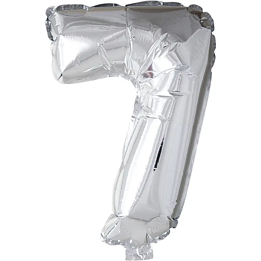 Folieballong Creativ CompanySilver 41 cm 1 stSiffra: 7