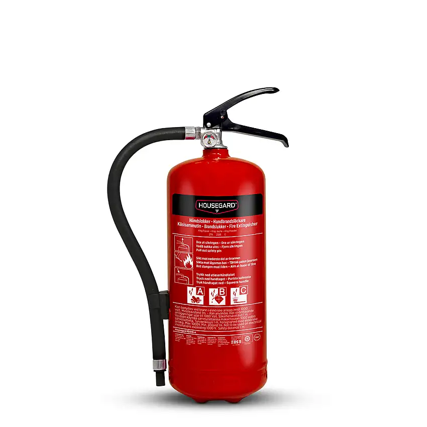 Brandsläckare Housegard4 kg Pulversläckare PE4HR-A