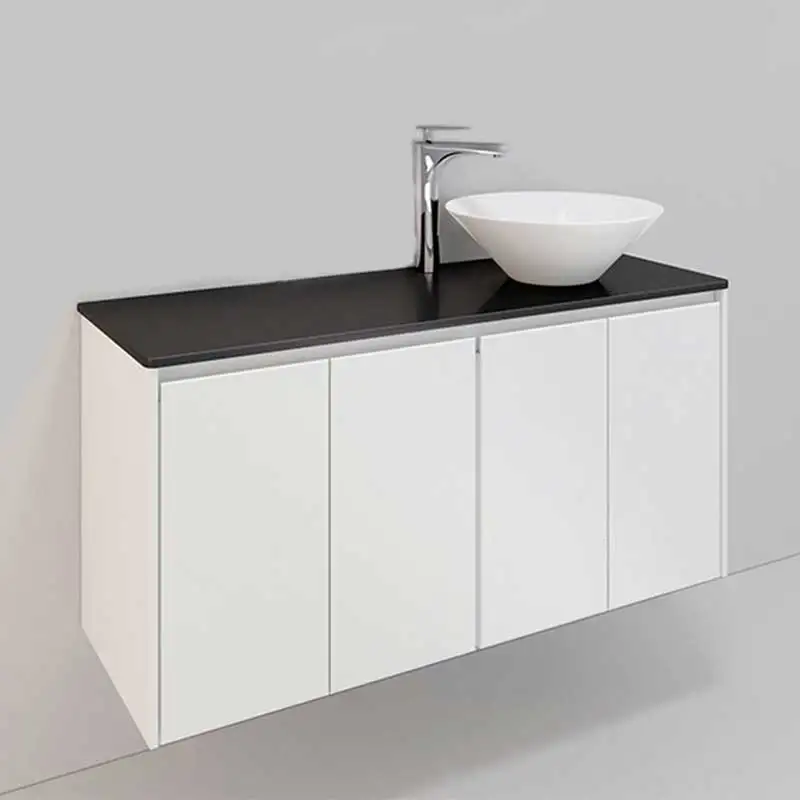 Tvättställsskåp NoroLifestyle Concept Loop 120 HögBxH: 120x61,5 cm, 4 luckor, Tvättställ till höger