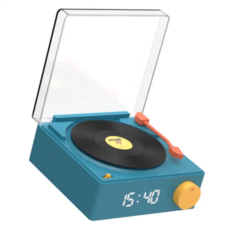 Högtalare Väckarklocka Mobility On BoardVinyl RetroBlå