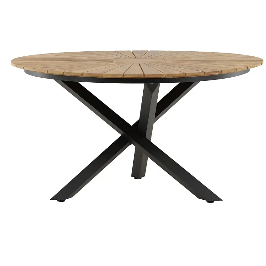 Utebord Venture HomeMexico Ø 140 cmSvart/Teak